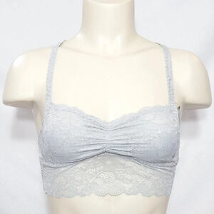 Joe Boxer Juniors' Lace Wire Free Racerback Bralette Size SMALL Gray  New with T